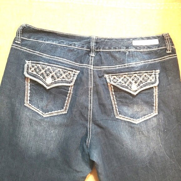Rhythm in Blues Women's Denim Capri Jeans Size 14 - Picture 4 of 9